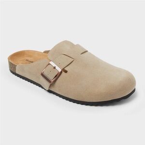 Goodfellow Men's Beige Suede Clogs